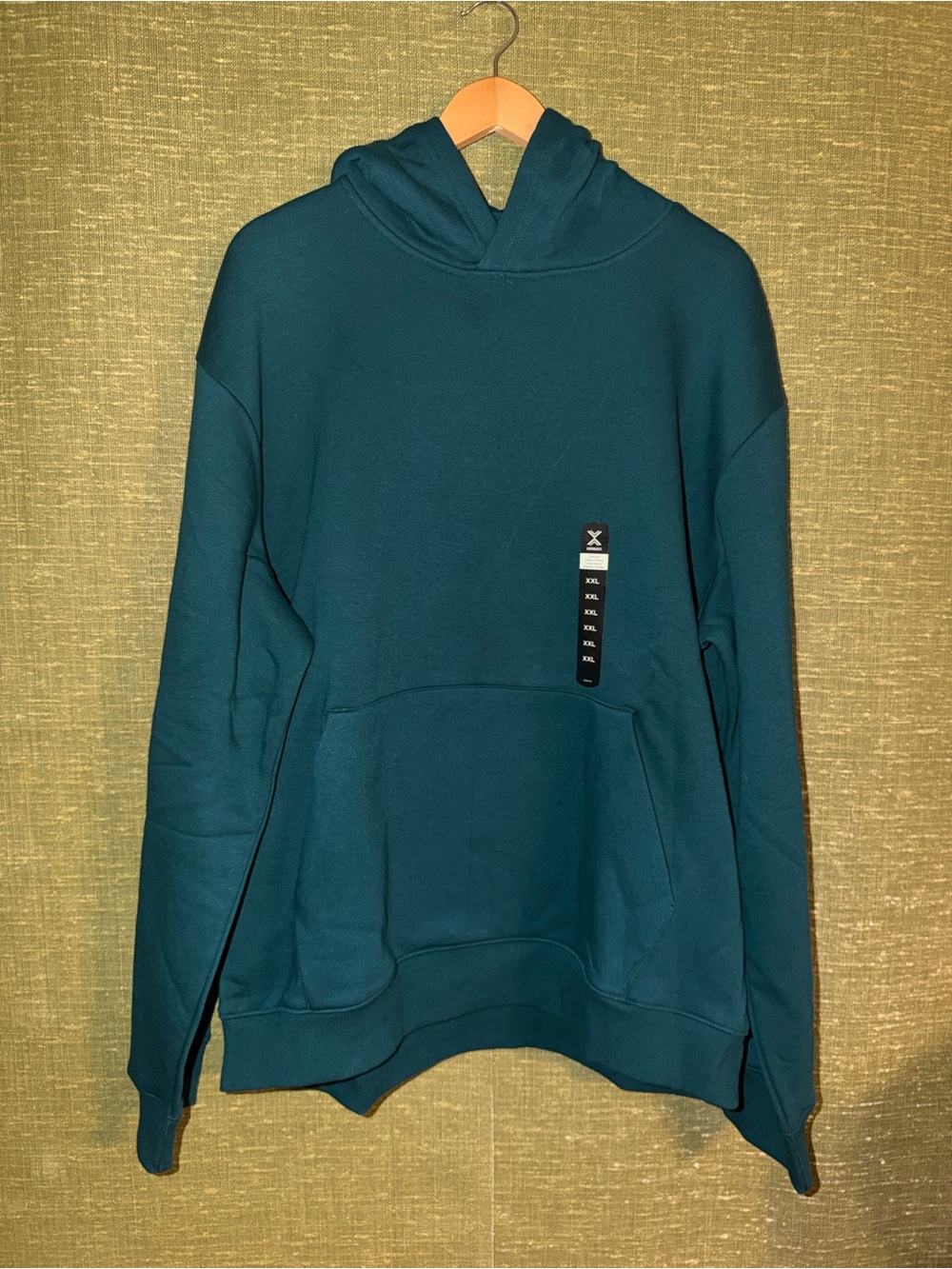 Xersion Teal Pullover Hoodie with Kangaroo Pocket